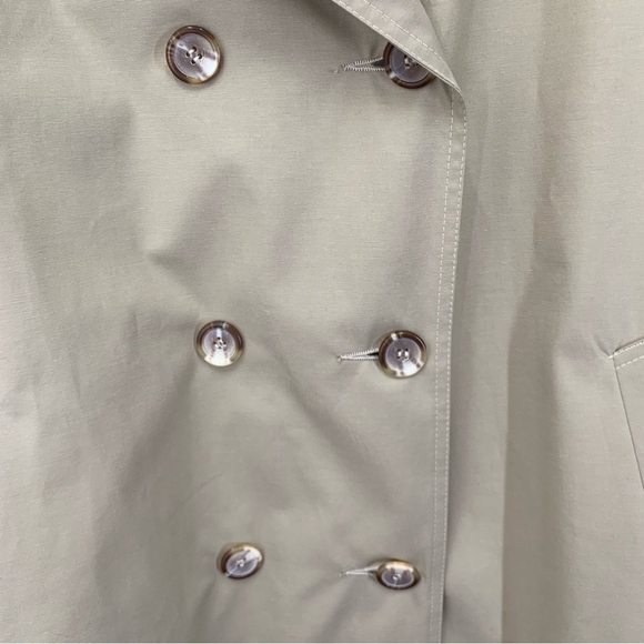 Tomme Trench Coat Womens 16 Beige Tan Blanket Lined Belted Long Quality Vtg 80’s - Picture 10 of 14